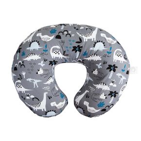 Boppy Original Nursing Support, FKA Boppy Nursing Pillow, Gray Taupe Leaves, Ergonomic Breastfeeding, Bottle Feeding, and Bonding, Firm Hypoallergenic Fiber Fill, Removable Cover, Machine Washable