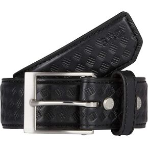 5.11 Tactical Men's 1.5-Inch Leather Basket Weave Belt, Nickel-Plated Buckle, Style 59503