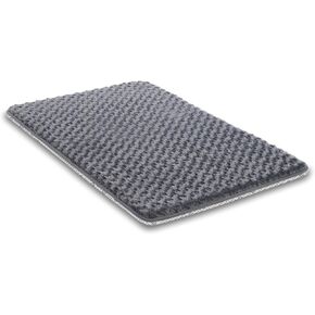 Dog Bed for Crate High Resilience Foam Crate Pad for Dog Cages Soft Dog Crate Mat Anti-Slip Washable Dog Bed for Medium Large Dogs,35" x 22",Dark Gray