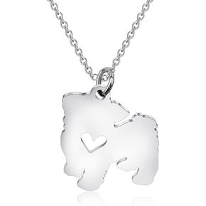 KEYCHIN قلادة الكلب المالطي هدايا محبي الكلاب المالطية مجوهرات الكلب المالطي للكلاب أمي مالك الكلب سيدة الكلب in Kuwait