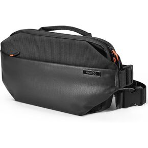 Sling Bag with RFID Blocking for Men & Women, Crossbody Chest Shoulder Bag with Water Bottle Holder for Travel, Cycling, Work, Sport, Hiking-Leopard
