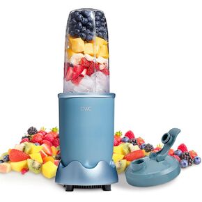COOK WITH COLOR Personal Power Blender 600W, 24oz Capacity, BPA-Free Jar, Ice-Crushing Blades, Ideal for Smoothies & More, Anti-Slip Feet, Easy to Clean, Dark Sage
