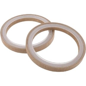 2 Set Universal Speaker Spacer Ring Tweeter Speaker Spacer Adator Waterproof for 8.53" with Acrylic Washers Brown Wood