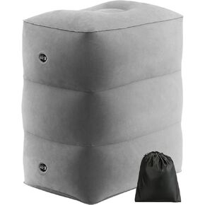 Inflatable Toddler Bed on Air - SVOPY Travel Foot Rest Pillow with Adjustable Height Leg Pillow for Long-Range Flight, Must-Have Item for Airplane, Train, SUV