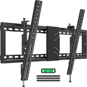 MOUNTUP TV Wall Mount Tilting for Most 37-75 Inch TVs, TV Mount with Level Adjustment Low Profile Space Saving Tilt Wall Mount TV Bracket, Fits 16", 18", 24" Studs, Up to 99lbs, Max VESA 600x400mm
