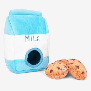 NANDOG Pet Gear Interactive Pet Plush Toys for Dogs (Milk & Cookies)