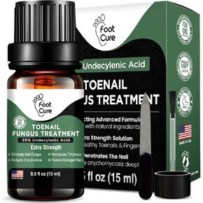 Toenail Renewal Solution Extra Strength Care for Toe Nail & Fingernails - Nail Repair Solution for Thick, broken, Discolored Nails - Renews Damaged Cracked Ingrown Toenail - Tea Tree Oil for Healthier and Extra Strength Nails - Made In USA 0.50 Fl Oz - 2 