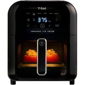 T-fal Infrared Air fryer, Premium Infra-heat Technology, 7 in 1, Extra Crispy, Fast Heat-up, 6.3 Quart, 1550W, Digital Touch screen, Black