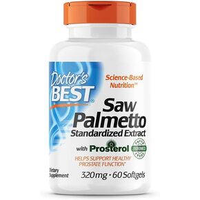 Doctor's Best Saw Palmetto 320 Mg Softgels, 180 Count