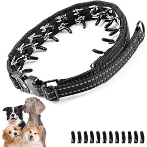 VST No Pull Dog Collar - Martingale Collar for Dogs with Quick Release Buckle,Adjustable Anti Pull Choke Collar for Dogs,Reflective Escape Proof Collar for Large Medium Small Dogs Training Walking-L
