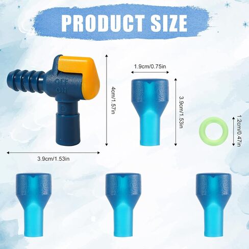 4 قطع من قطعة الفم البديلة لصمام العض، صمام العض لحزمة الترطيب لمثانة ترطيب Camelbak مع موصل خرطوم بزاوية و1 حلقة إغلاق من السيليكون ملحقات استبدال قطعة الفم in Saudi Arabia