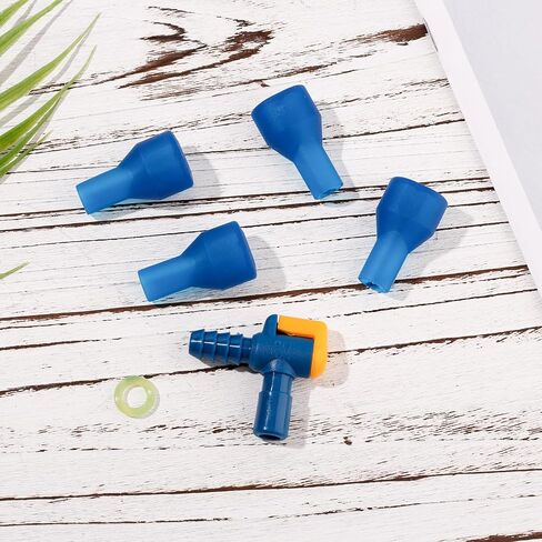 4 قطع من قطعة الفم البديلة لصمام العض، صمام العض لحزمة الترطيب لمثانة ترطيب Camelbak مع موصل خرطوم بزاوية و1 حلقة إغلاق من السيليكون ملحقات استبدال قطعة الفم in Saudi Arabia