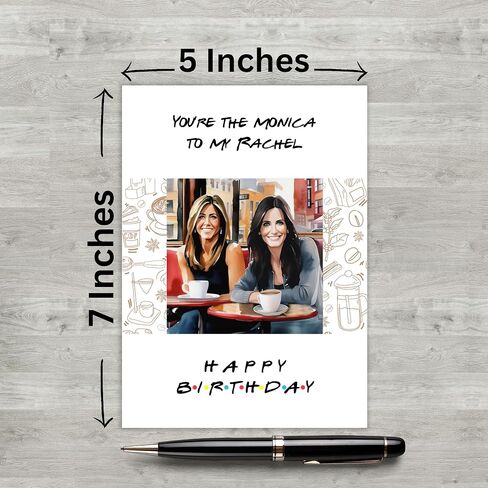 Friends TV Show Monica and Rachel Birthday Card in Saudi Arabia