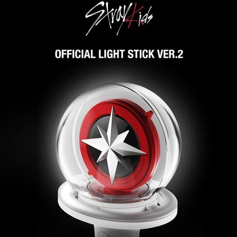 Stray Kids Light Stick Ver 2 Kpop Merch Merchandise (White Display Stand) in Saudi Arabia