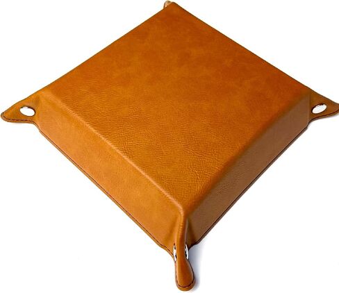 Clickity Clackity Attackitty Cat Dice Tray DnD, Vegan Leather, Gift, Made by LaserTavern (Black/Silver) in Saudi Arabia