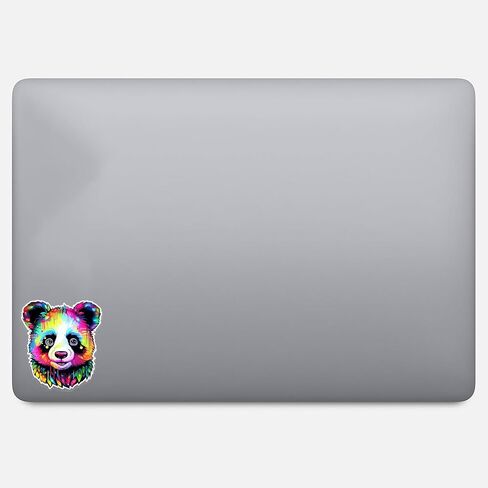 Colorful Cute Panda Sticker For Car, Bike, SUV, Truck, Helmet, Laptop, Water Bottle, Notebook, Decal window, Guitar, Skateboard, Bumper Vinyl Waterproof sticker 5 inch (Design 1) in Saudi Arabia