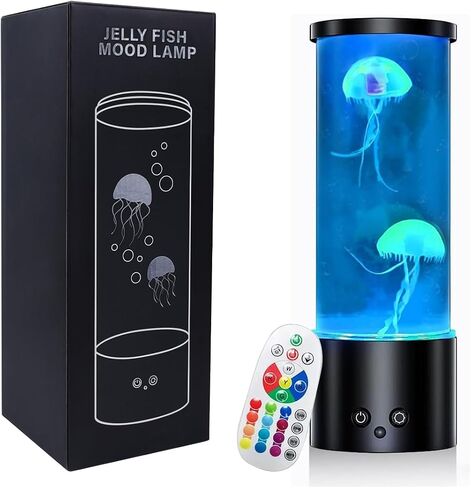 Upgraded Jellyfish Lamp, Electric Jellyfish Lava Lamp for Adults, Jellyfish Tank Table Lamp, Color Changing Jellyfish Aquarium, Home Decor and Room Mood Light in Saudi Arabia