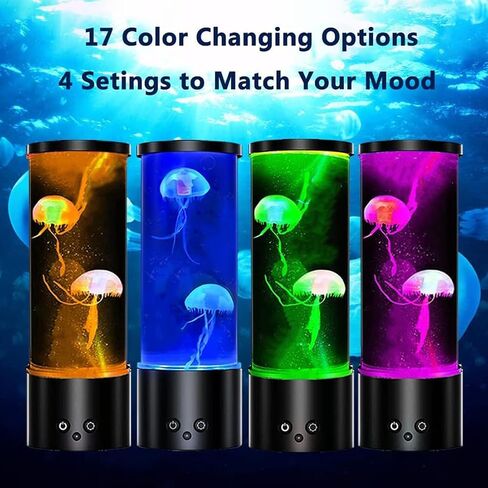 Upgraded Jellyfish Lamp, Electric Jellyfish Lava Lamp for Adults, Jellyfish Tank Table Lamp, Color Changing Jellyfish Aquarium, Home Decor and Room Mood Light in Saudi Arabia