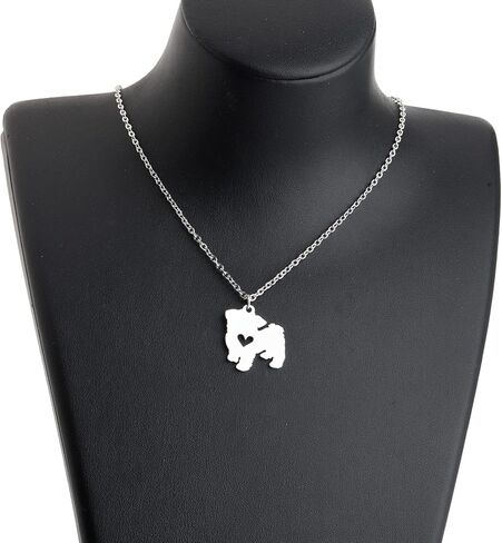 KEYCHIN قلادة الكلب المالطي هدايا محبي الكلاب المالطية مجوهرات الكلب المالطي للكلاب أمي مالك الكلب سيدة الكلب in Kuwait