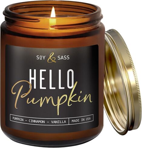 Christmas Candles Scented – ‘Christmas Time’ Soy Christmas Candle, w/Apple, Cinnamon, Clove - Infused with Essential Oils I Holiday Candles I 9oz, 50Hr, Made in USA in Saudi Arabia