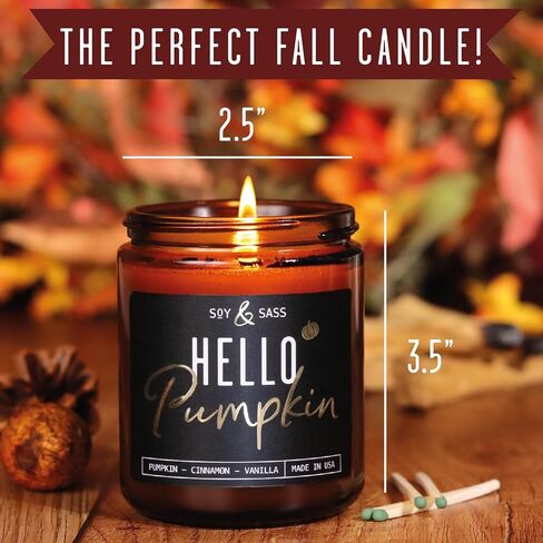 Christmas Candles Scented – ‘Christmas Time’ Soy Christmas Candle, w/Apple, Cinnamon, Clove - Infused with Essential Oils I Holiday Candles I 9oz, 50Hr, Made in USA in Saudi Arabia
