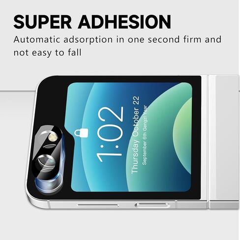 3 قطع من واقي عدسة الكاميرا لهاتف Samsung Galaxy Z Flip 6، واقي شاشة كاميرا عالي الدقة من الزجاج المقسى 9 صلابة ومضاد للخدش لهاتف Galaxy Z Flip 6 in Kuwait