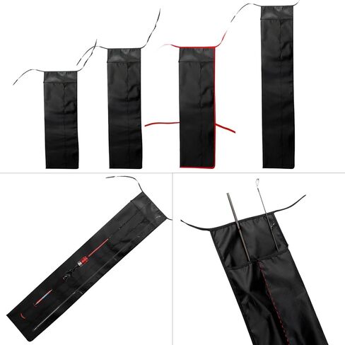 مقاوم للماء أكسفورد القماش الصيد رود غطاء حقيبة صيد السمك حقيبة التخزين كم المحمولة الصيد رود حقيبة واقية ، 16x140 سنتيمتر in Kuwait