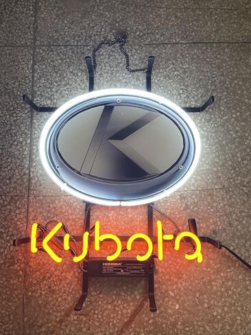 Neon Signs Kubotas 19''x15'' Garage Man Cave Beer Bar Decor, Neon Light Sign for Home Party Wall Decor Handmade Visual Artwork Gifts in Saudi Arabia