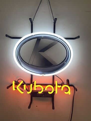 Neon Signs Kubotas 19''x15'' Garage Man Cave Beer Bar Decor, Neon Light Sign for Home Party Wall Decor Handmade Visual Artwork Gifts in Saudi Arabia