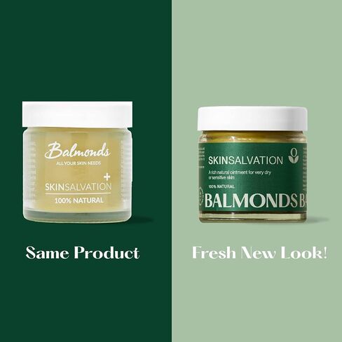 Balmonds Skin Salvation 2.1 fl oz (60 ml) - Salve for Dry, Rough & Sensitive Skin – All-Purpose Intensive Moisturizer with Calendula, Hemp & Beeswax – 100% Natural Balm & Cruelty Free in Saudi Arabia