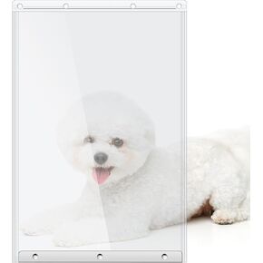 Dog Door Replacement Flaps 10 1/2"x15", Compatible with Ideal Products Designer Series DSPRFXL RFXLN, Extra Large Doggie Door Replacement Flaps Transparent Model
