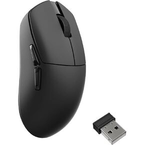 G1 8K Wireless Bluetooth 5.1/2.4 GHz/Wired Optical Mouse, Ultra-Lightweight 55g Programmable PixArt 3950 Sensor with up to 26,000/30000 DPI/ 650/750 IPS for Windows Mac Linux - White