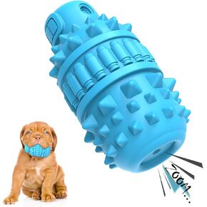 PIFFZEDO Natural Rubber Dog Toy for Large Medium Breed Aggressive Chewer Super Power Dog Chew Toys Squeaky Dog Birthday Toy Dog Toothbrush Interactive Tough Durable Dog Toys(Green,Large)