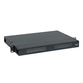 ICC Classic 1U Fiber Optic Rack Mount Enclosure - 3 Slots for LGX-Compatible Adapter Panels or Cassettes, Supports up to 72 Fibers, Fits 19-Inch Racks, Secure Fiber Management Solution, Black