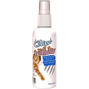 Pet MasterMind Claw Withdraw Cat Scratch Deterrent Spray for Furniture, Rugs, Fabric, Leather, Wool 8oz