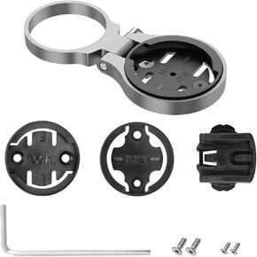 Garmin Edge Mount - Adjustable Out Front Bike Computer Mounts for Stem,Road Cycling Garmin Bike Computer Mount,Wahoo Mount Compatible with Wahoo Elemnt,Elemnt Bolt,Elemnt Mini,Bryton,Cateye - Black