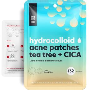 LE GUSHE Acne Pimple Master Patch 132 dots - Absorbing Hydrocolloid Blemish Spot Skin Treatment and Care Dressing