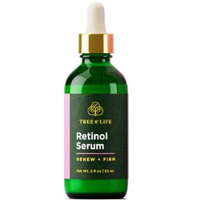Tree of Life Retinol Serum for Face w/Hydrating Hyaluronic Acid for Wrinkle Soothing, Fine Lines & Dark Spots - 2 Fl Oz - Renew & Reset Nighttime Serums - Dermatologist Tested Facial Skin Care