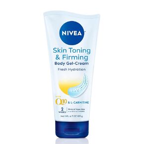 NIVEA Skin Firming and Toning Body Gel Cream with Q10, Firming Body Cream, Moisturizing Skin Cream, 6.7 Oz Tube
