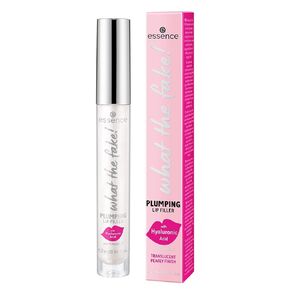 essence | What the Fake! Plumping Lip Filler | Lipgloss for Full, Voluminous Lips | Translucent Pearly Finish | Vegan & Cruelty Free | Gluten Free, Paraben Free, Oil Free, Preservative Free
