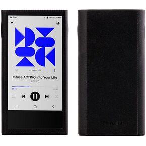 MITER Case for Astell&Kern P1 / Activo P1, Handmade Artificial PU Leather Cover for P1 (Black)