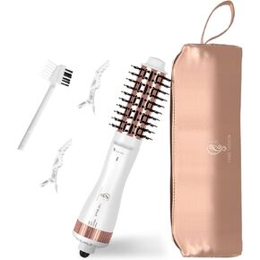Travel Blow Dryer Brush in one, Mini Hot Air Brush, Hair Trends Nano Titanium 2 Inch One Step Hair Dryer and Styler Volumizer-Not Dual Voltage