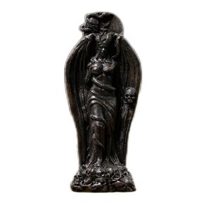 Lilith the queen of night statue, goddess statue, sumerian decor, lilith figurine, gothic decoration, wiccan altar, creative desktop decorations, Ishtar, Inanna (Wood)