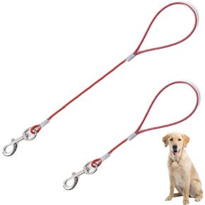 Short Dog Leash - Heavy Duty-12"/24"Short Chew Proof Dog Lead for Training Control- Training Pet Leashes for Teething Puppies Small Medium and Large Dogs