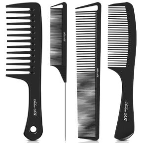 SalonSilk Combs for Natural Black Hair - Professional Curly Hair Comb Set for Natural Ladies