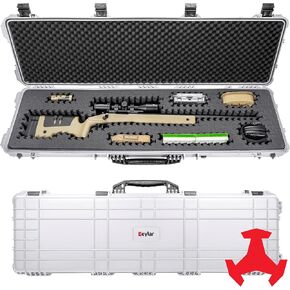 Eylar 53" Hard Rifle Case Equipped With Ragar Reconfigurable & Reusable XP Crosslinked Foam Insert, Waterproof, Shockproof Meets TSA Requirements