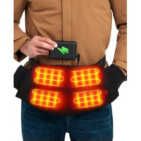 10000mAh Hand Warmer Pouch - Thickened Waterproof Heated Hand Muff, 4 Heating Zone, 3 Temperature Control, for Outdoor Hunting, Camping, Football, Golf