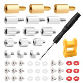 mankk M.2 SSD Screw Kit NVMe Screw M.2 Screw SSD Mounting Screws M.2 Standoff and Screw with Magnetic Screwdrivers for Laptop PC Repair & DIY M-143-47PCS