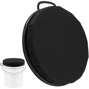 5 Gallon Bucket Seat, 360-Degree Swivel Bucket Seat Cushion with Waterproof Cover, Bucket Seat Lid for Fishing, Gardening, Hunting and Camping