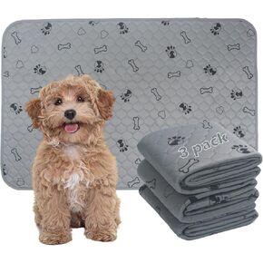 3 عبوات من وسادات الجراء القابلة لإعادة الاستخدام، مقاس 24 × 36، وسادات تبول فائقة الامتصاص وقابلة للغسل للكلاب، حصير تدريب مانعة للتسرب، وسادات تدريب الحيوانات الأليفة مقاومة للماء لروضة الجراء، والقفص، وصندوق الإنجاب، والتدريب على استخدام المرحاض in Kuwait